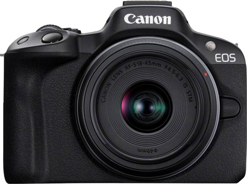 Canon EOS R50 Zwart + RF-S 18-45 IS STM + RF-S 55-210mm F5-7 | Systeemcamera's | Fotografie Camera s | 4549292205060