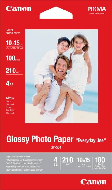 Canon GP-501 Glossy Fotopapier 100 vel 10 x 15 cm