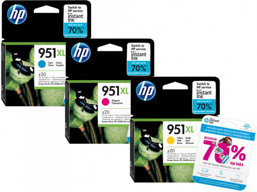 HP 951XL Cartridges Combo Pack