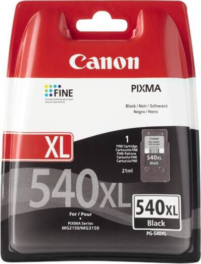 Canon inktcartridge PG-540XL EUR 600 pagina&apos;s OEM 5222B001 zwart