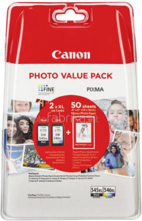 Canon PG-545 XL CL-546 XL Photo Value Pack GP-501 50 bl.