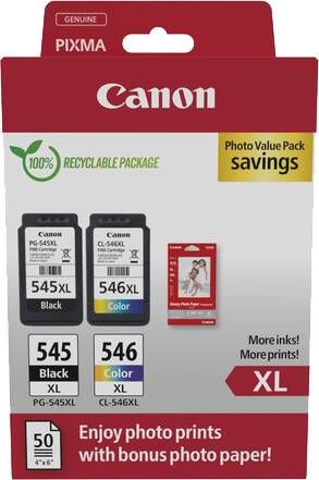 Canon PG-545XL CL-546XL Photo Value | Cartridges&Toners | Computer&IT Printen&Scannen | 8714574679990