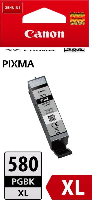 Canon inktcartridge PGI-580 PGBK XL zwart pagina&apos;s OEM: 2024C001
