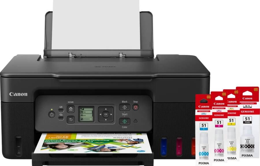 Canon PIXMA G3570 + 1 set extra inkt
