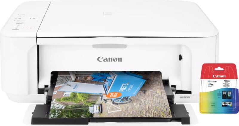 Canon PIXMA MG3650s wit + 1 set extra inkt