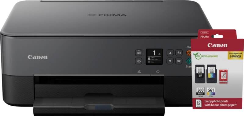 Canon PIXMA TS5350I + 1 set extra inkt + fotopapier