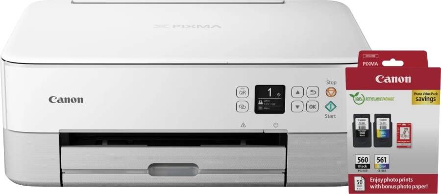 Canon PIXMA TS5351I + 1 set extra inkt + fotopapier