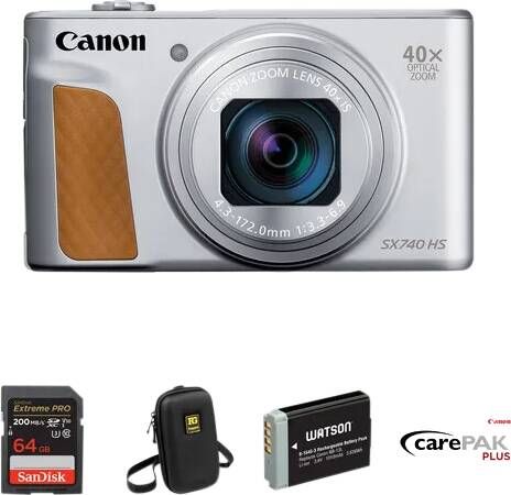 Canon PowerShot SX740HS Lite Travel Kit Zilver