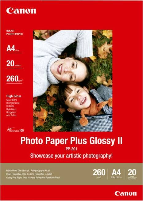 Canon PP-201 PHOTO PAPER PLUS II GLOSSY A4 20S | Papier | Computer&IT Printen&Scannen | 2311B019