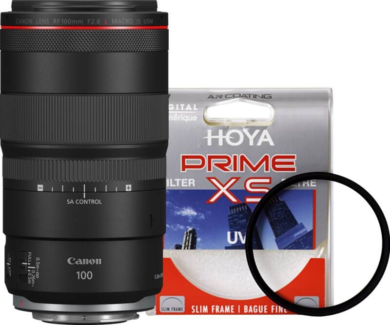 Canon RF 100mm f 2.8L Macro IS USM + Hoya UV Filter