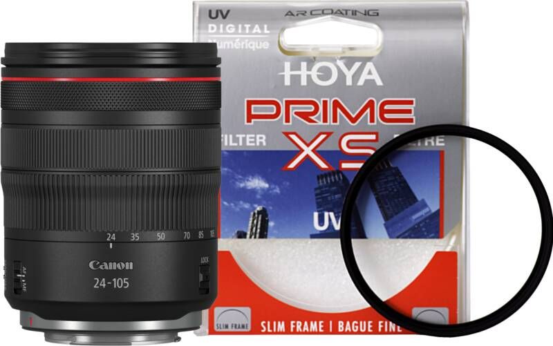 Canon RF 24-105mm f 4L IS USM + Hoya UV Filter