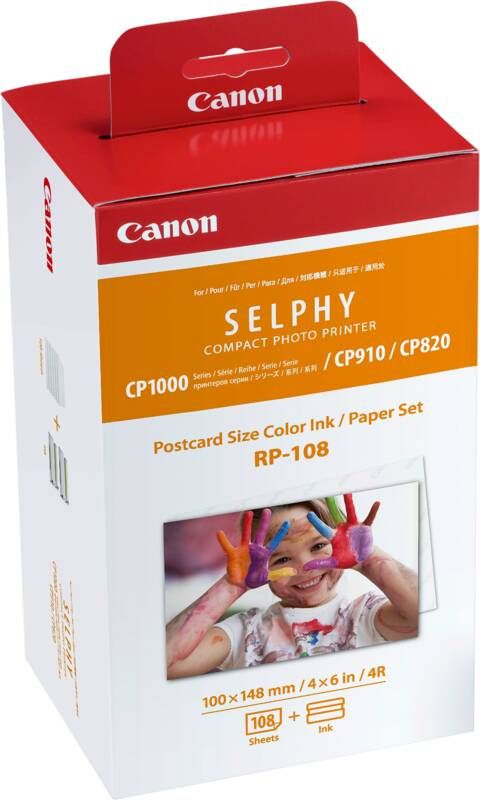 Canon P size color Ink Cassette Paper Set RP-108