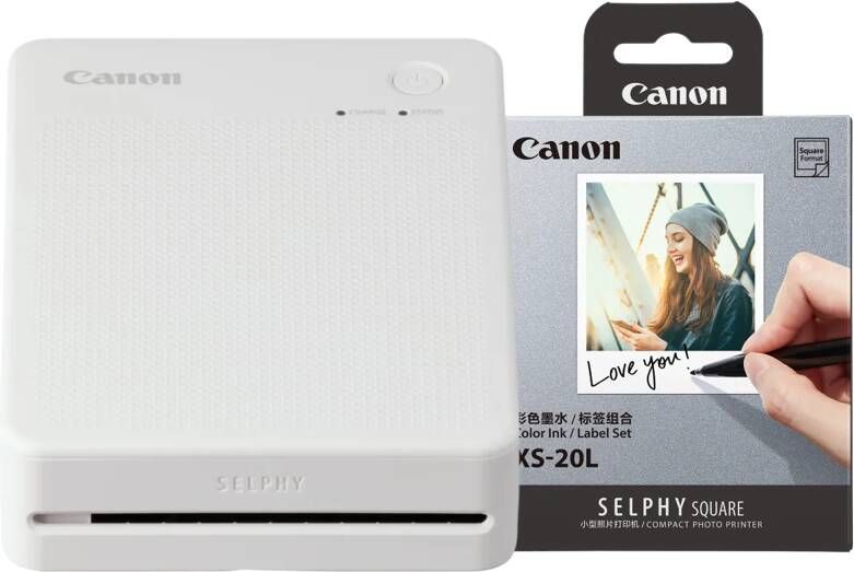 Canon SELPHY QX20 Wit + papier XS-20L (20 stuks)