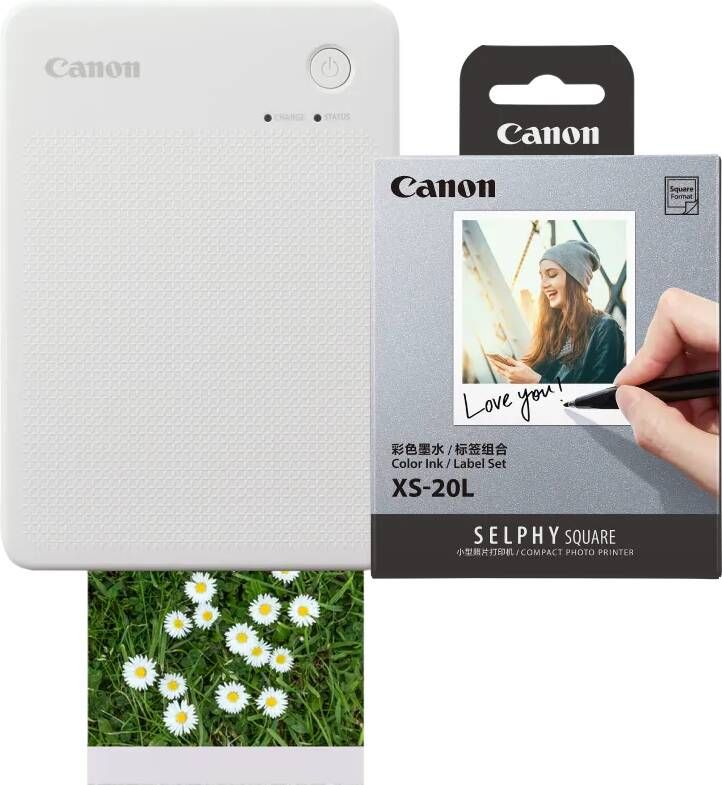 Canon SELPHY QX20 Wit + papier XS-20L (20 stuks)