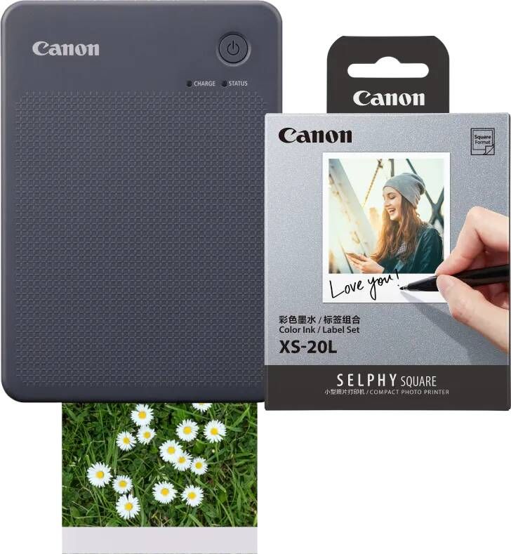 Canon SELPHY QX20 Zwart + papier XS-20L (20 stuks)