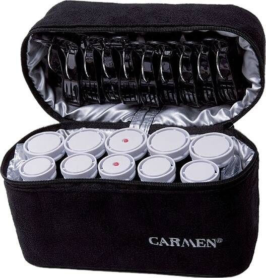 Carmen C2010 Reis krulset 10 rollers Inclusief reisetui Dual Voltage