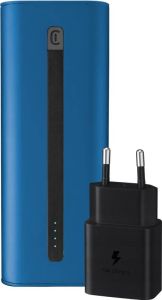 Cellular line Cellularline Powerbank 20.000 mAh Power Delivery en Quick Charge Blauw + Samsung Oplader