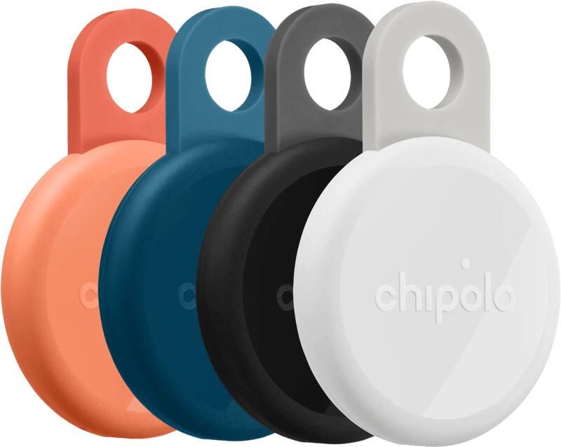 Chipolo LOOP 4-Pack Koraal Blauw Zwart Wit