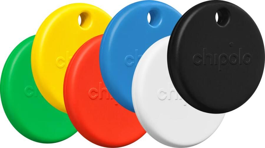 Chipolo POP 6-Pack Zwart Wit Gekleurd