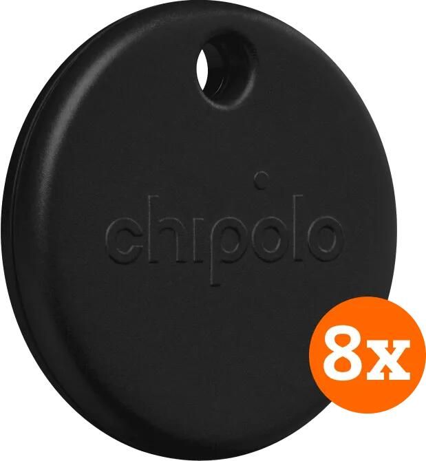Chipolo POP 8-Pack Zwart