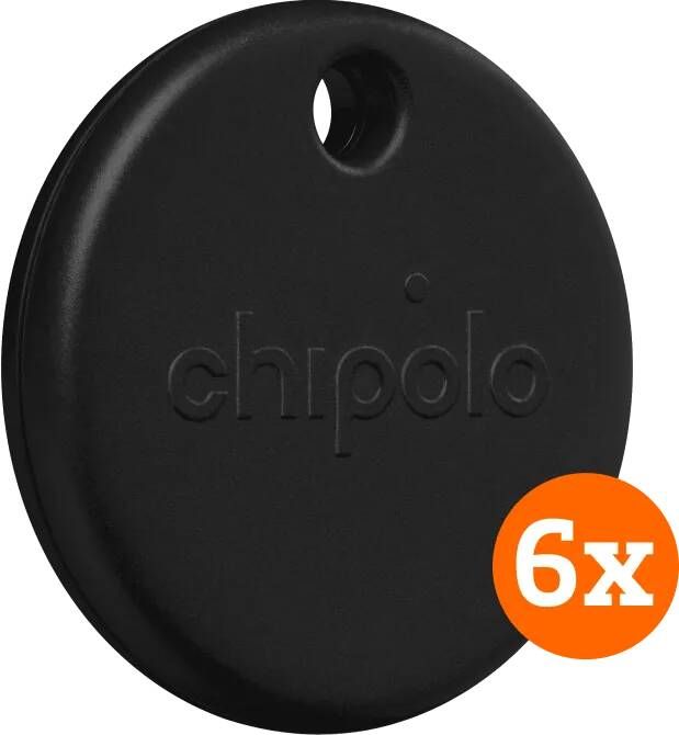 Chipolo POP 6-Pack Zwart