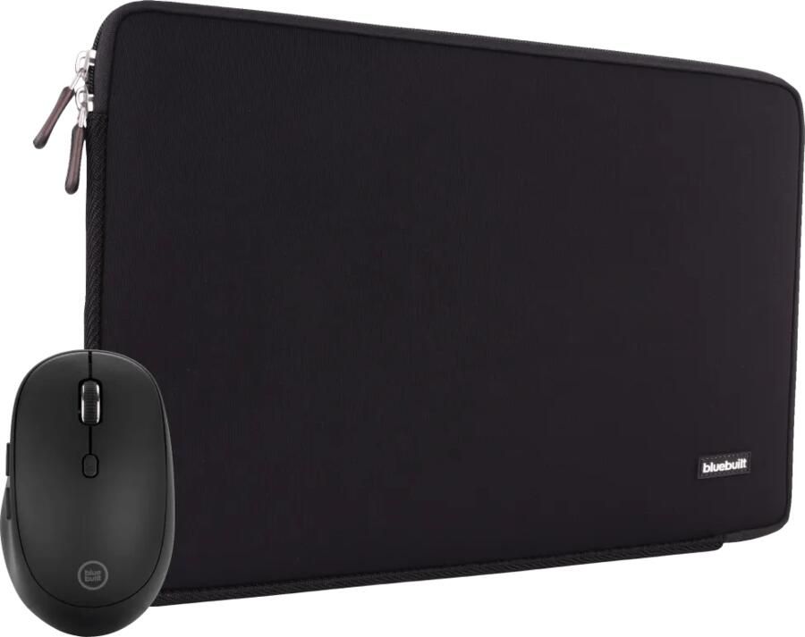 Coolblue BlueBuilt Laptophoes voor Apple MacBook Air 15 inch Zwart + Tradendum Muis