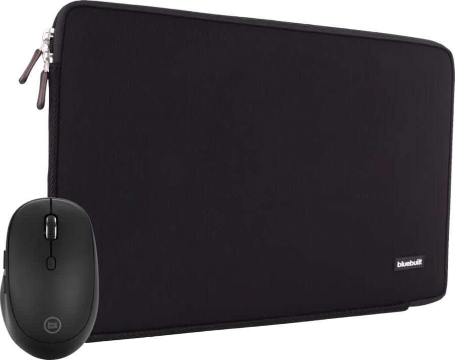 Coolblue BlueBuilt Laptophoes voor Apple MacBook Air 15 inch Zwart + Tradendum Muis