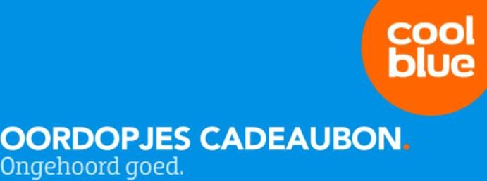 Coolblue Oordopjes cadeaubon van 125 euro