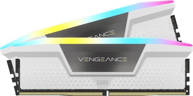 Corsair Vengeance RGB Wit 32GB (2x16GB) DDR5 DIMM 6400MT s CL36 XMP