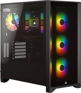 Corsair iCUE 4000X RGB Tempered Glass Mid-Tower ATX Case