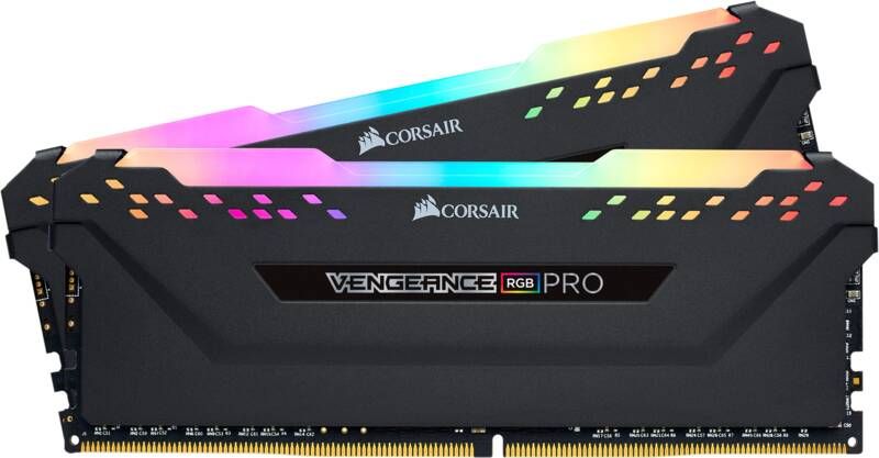 Corsair PC-geheugen DDR4 Revenge RGB Pro 16 GB (2 x 8 GB) 3200 MHz CASE 16 LED RGB (CMW16GX4M2C3200C16)