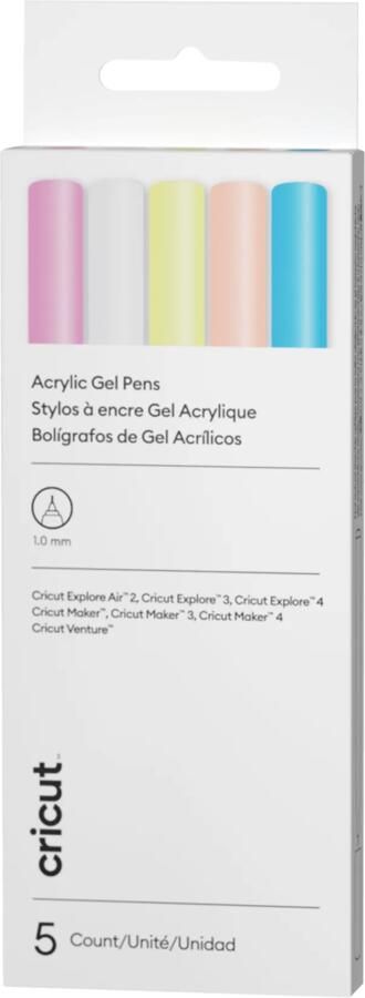 Cricut Explore Maker Acrylgelpennen 5-pack 1.0mm