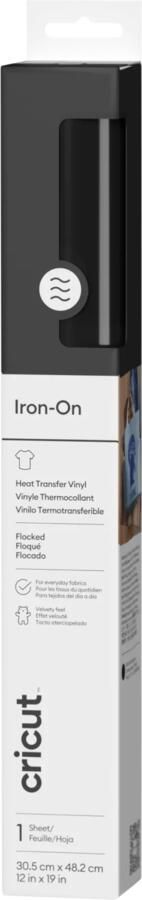 Cricut Flock Iron-On Zwart 30 5 x 48 3 cm