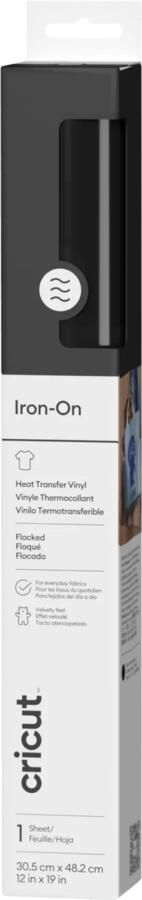 Cricut Flock Iron-On Zwart 30 5 x 48 3 cm