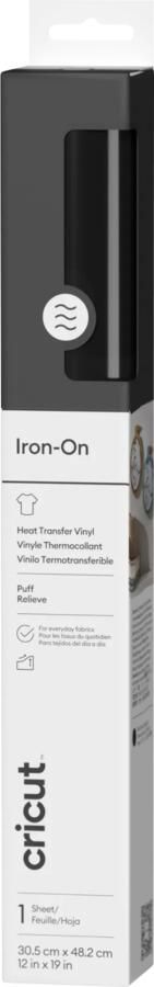 Cricut Puff Iron-On Zwart 30 5 x 48 3 cm