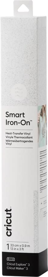 CRICUT Smart Iron-On 33x91cm – Wit met glitters (1 vel)