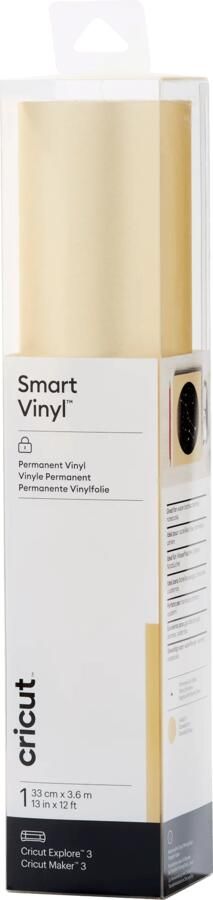 CRICUT Smart Vinyl Permanent 33x366cm – Goud met gloed (1 vel)