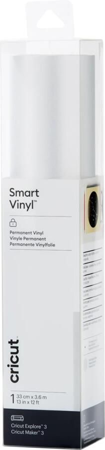 CRICUT Smart Vinyl Permanent 33x366cm – Zilver met gloed (1 vel)