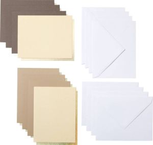 Cricut Cut-Away Cards Neutrals A2 (10 8 cm x 14 cm) 8-pack