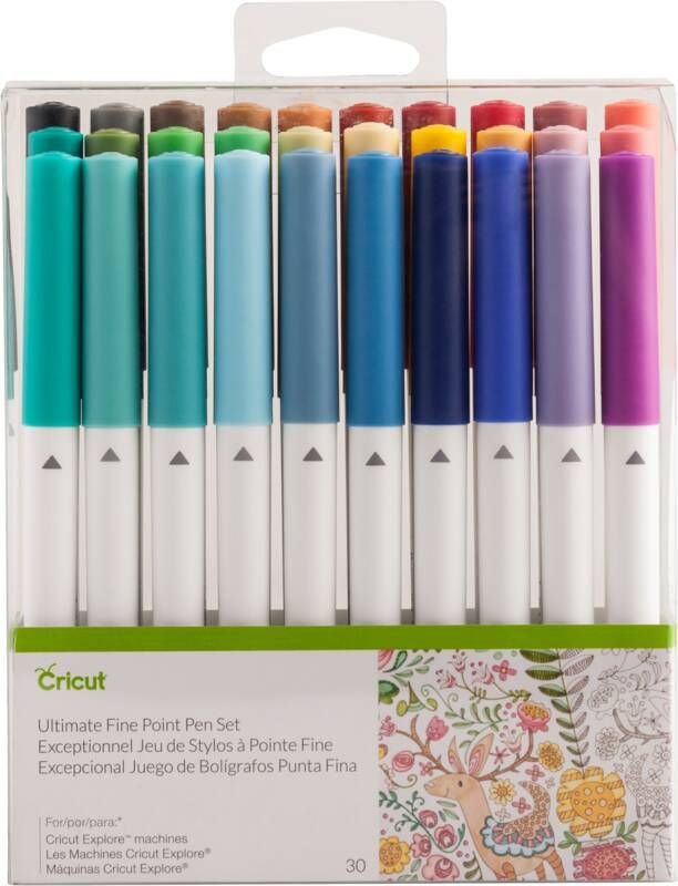 Cricut Explore Maker Fine Point Pens 0.4 mm 30-pack
