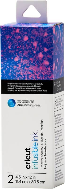 CRICUT Infusible Ink Transfer Sheets 2-pack (Watercolor Splash) ideal size for MugPress