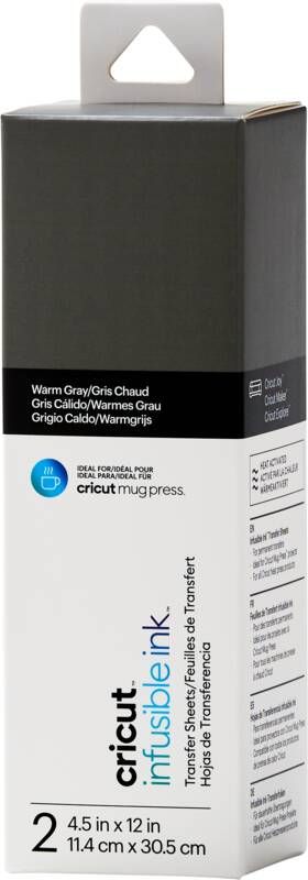 CRICUT Infusible Ink Transfer Sheets 2-pack (Warm Grey) ideal size for MugPress