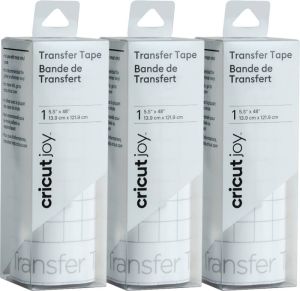 Cricut Joy StandardGrip Transfer Tape 14x122 Transparant 3-Pack
