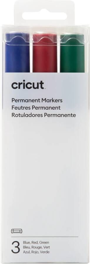 Cricut Permanente Markers 2 5 mm Blauw Rood Groen 3-pack