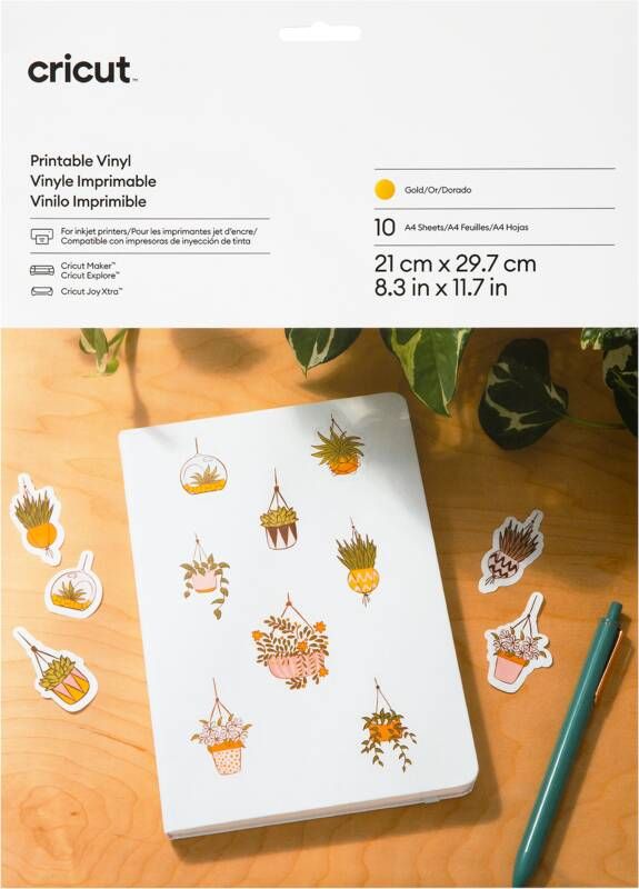 Cricut Printbaar Vinyl Goud A4 (10 vellen)