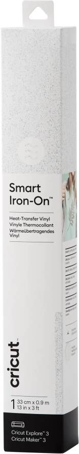 CRICUT Smart Iron-On 33x91cm – Wit met glitters (1 vel)