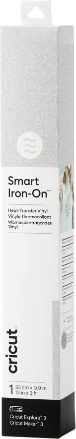CRICUT Smart Iron-On 33x91cm – Zilver met glitters (1 vel)