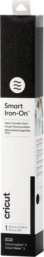 CRICUT Smart Iron-On 33x91cm – Zwart met glitters (1 vel)