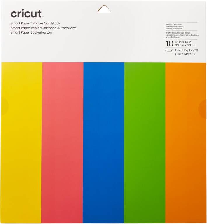 CRICUT Smart Sticker Cardstock 33x33cm 10 sheets (Brilliant Bows)