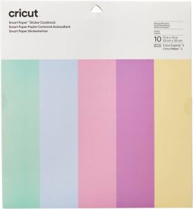CRICUT Smart Sticker Cardstock 33x33cm 10 sheets (Pastels)